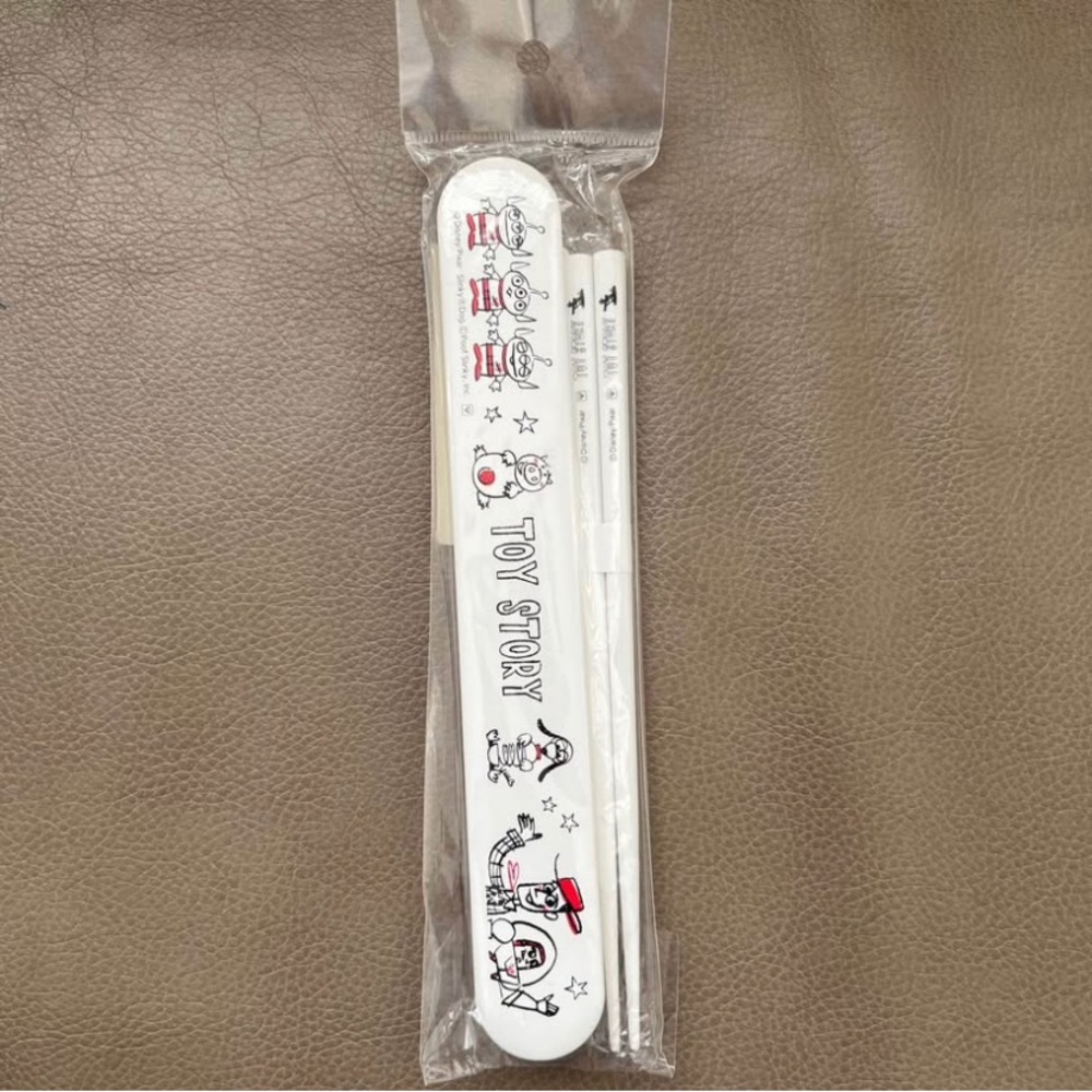 BNIB Japan Disney Toy Story Chopsticks & Chopsticks Case Set